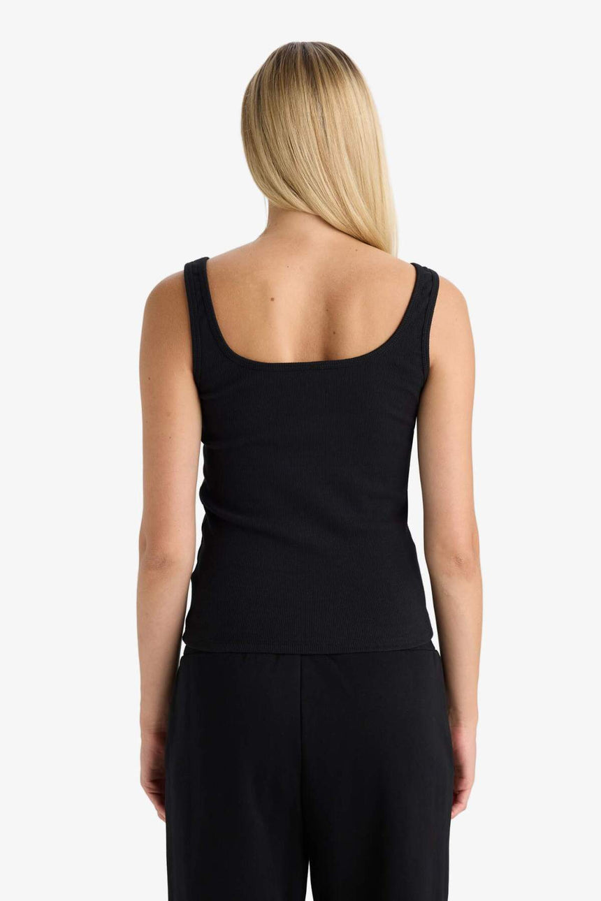 Defacto Kadın Knitted E5540AX - Siyah