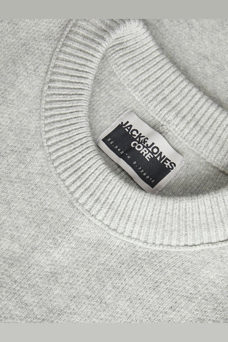 JACK&JONES JORVESTERBRO SWEAT QUARTER ZIP HN NOOS 12268183 - Açık Gri