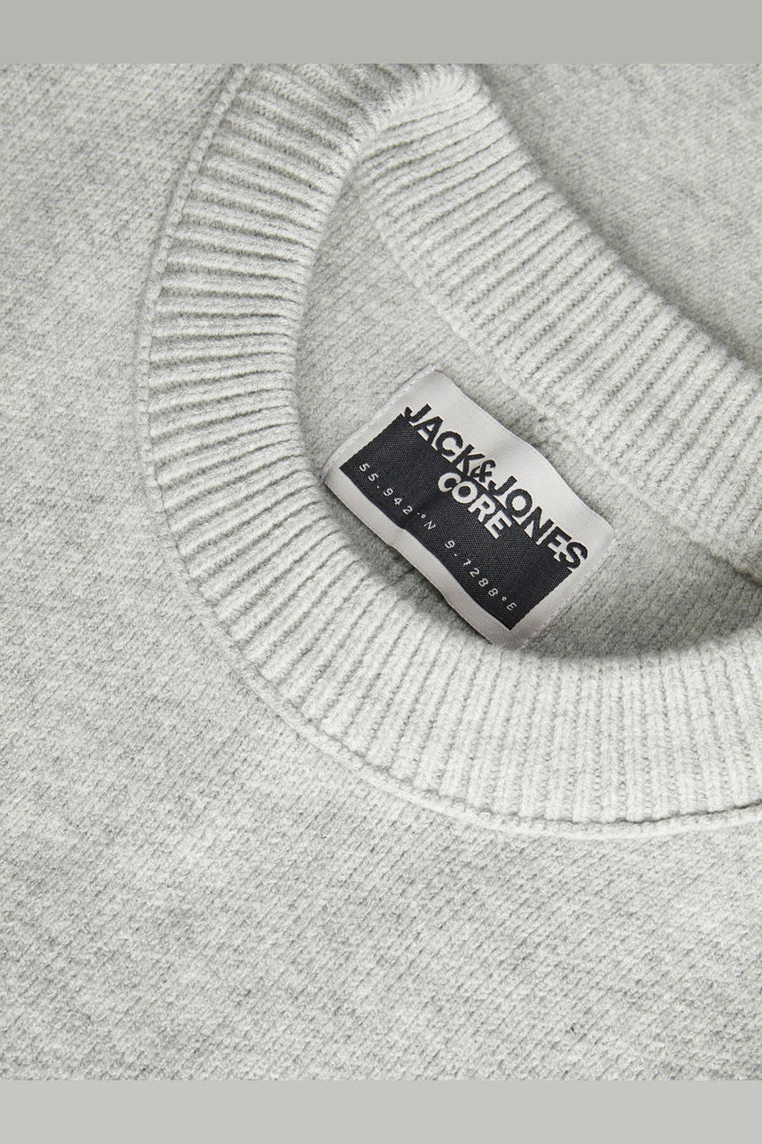 JACK&JONES JORVESTERBRO SWEAT QUARTER ZIP HN NOOS 12268183 - Açık Gri