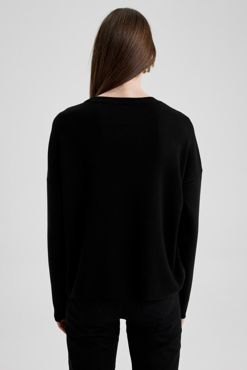 Defacto Kadın Pullover R0726Az - Siyah