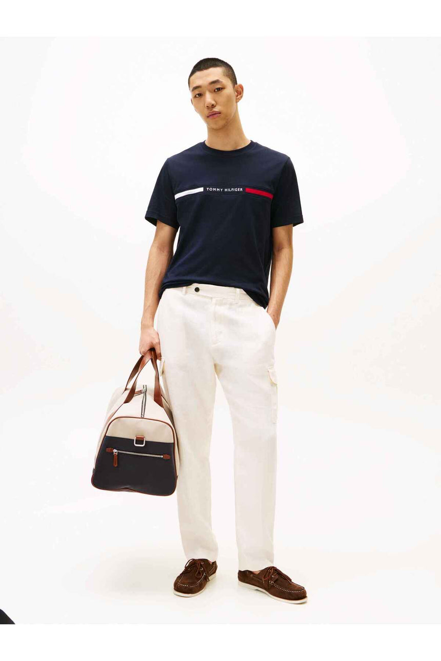 Tommy Hilfiger MW0MW36498 Erkek T-Shirt - Koyu Lacivert