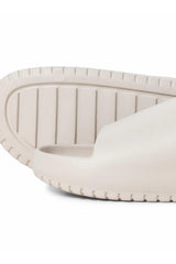 JACK&JONES JFWRIPPLE MOULDED SLIDER LN 12274637 - Bej/ Açık Gri