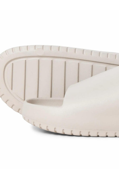 JACK&JONES JFWRIPPLE MOULDED SLIDER LN 12274637 - Bej/ Açık Gri