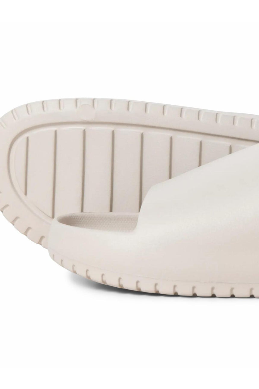 JACK&JONES JFWRIPPLE MOULDED SLIDER LN 12274637 - Bej/ Açık Gri