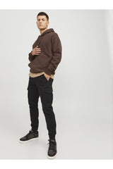 JACK&JONES JPSTPAUL FLAKE CARGO NOOS 12139912 - Siyah