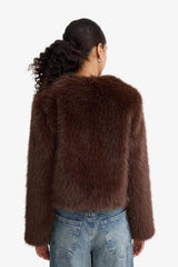 Defacto Kadın Faux Fur F2147Ax - Kahverengi