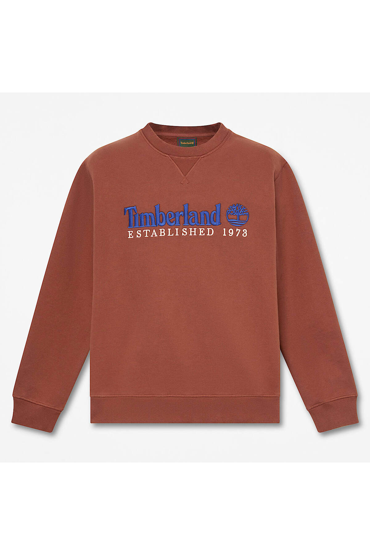 Timberland Erkek Established 1973 Nakış Logolu Sweatshirt TBC0YHB7AIM1 - Kahverengi