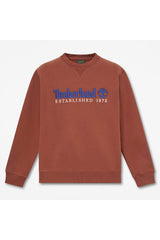 Timberland Erkek Established 1973 Nakış Logolu Sweatshirt TBC0YHB7AIM1 - Kahverengi