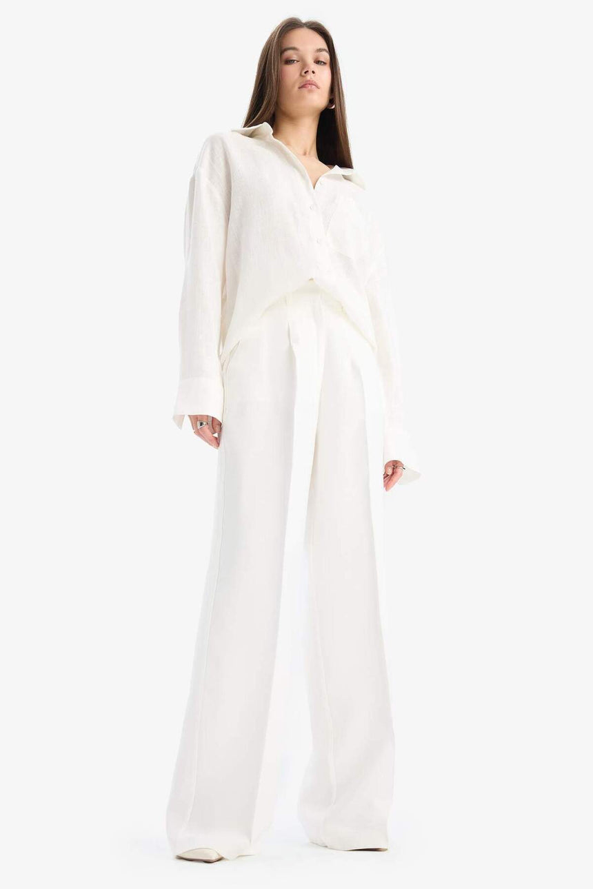 Defacto Kadın Trousers A1138Ax - Ekru