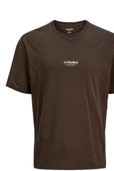 Jack & Jones Soho Erkek Büyük Beden T-Shirt 12279591 - Koyu Kahverengi