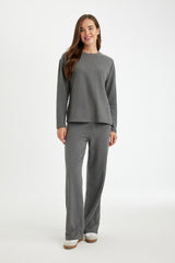 Defacto Kadın Trousers D0361AX - Antrasit