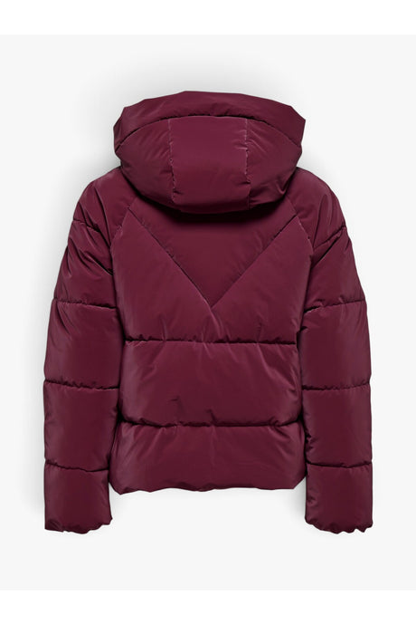 ONLY ONLECE PUFFER JACKET CS OTW 15318451 - Koyu Kırmızı