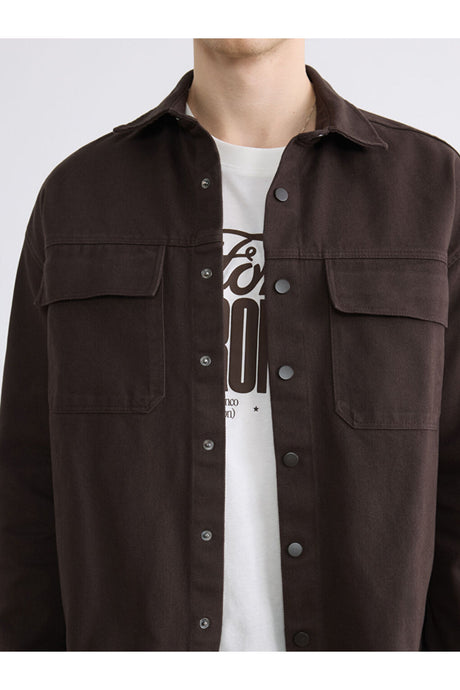 LCW ERKEK S6JI37H8 CKT,X-EGESHIRT-UP - Kahverengi