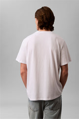 Calvin Klein Erkek SS Hero Monologo Tee 20s LV04RB862G - Beyaz