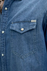 Jack & Jones Sheridan Erkek Denim Gömlek 12138115 - Mavi
