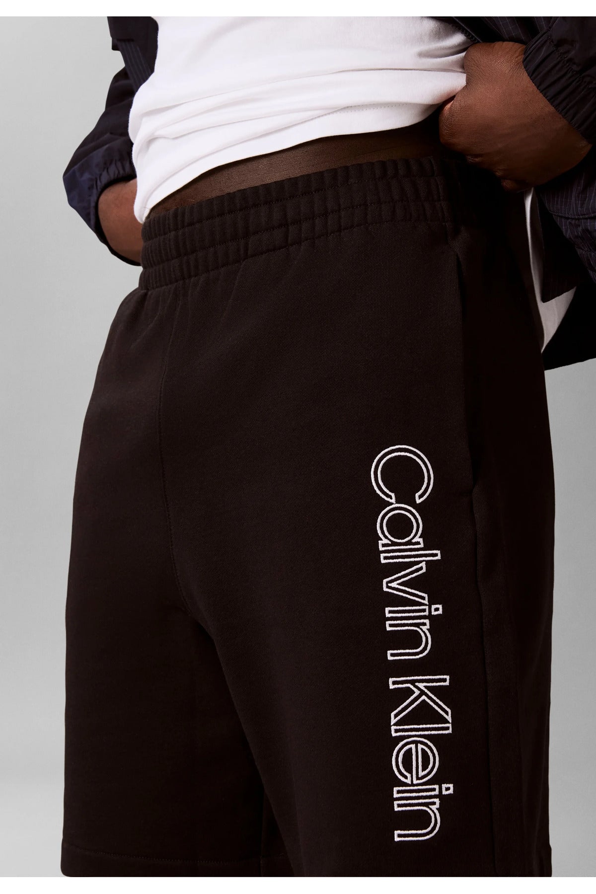 Calvin Klein Erkek 350TERRY EU SP GRAPHIC SHORT LV04LG214G - Siyah