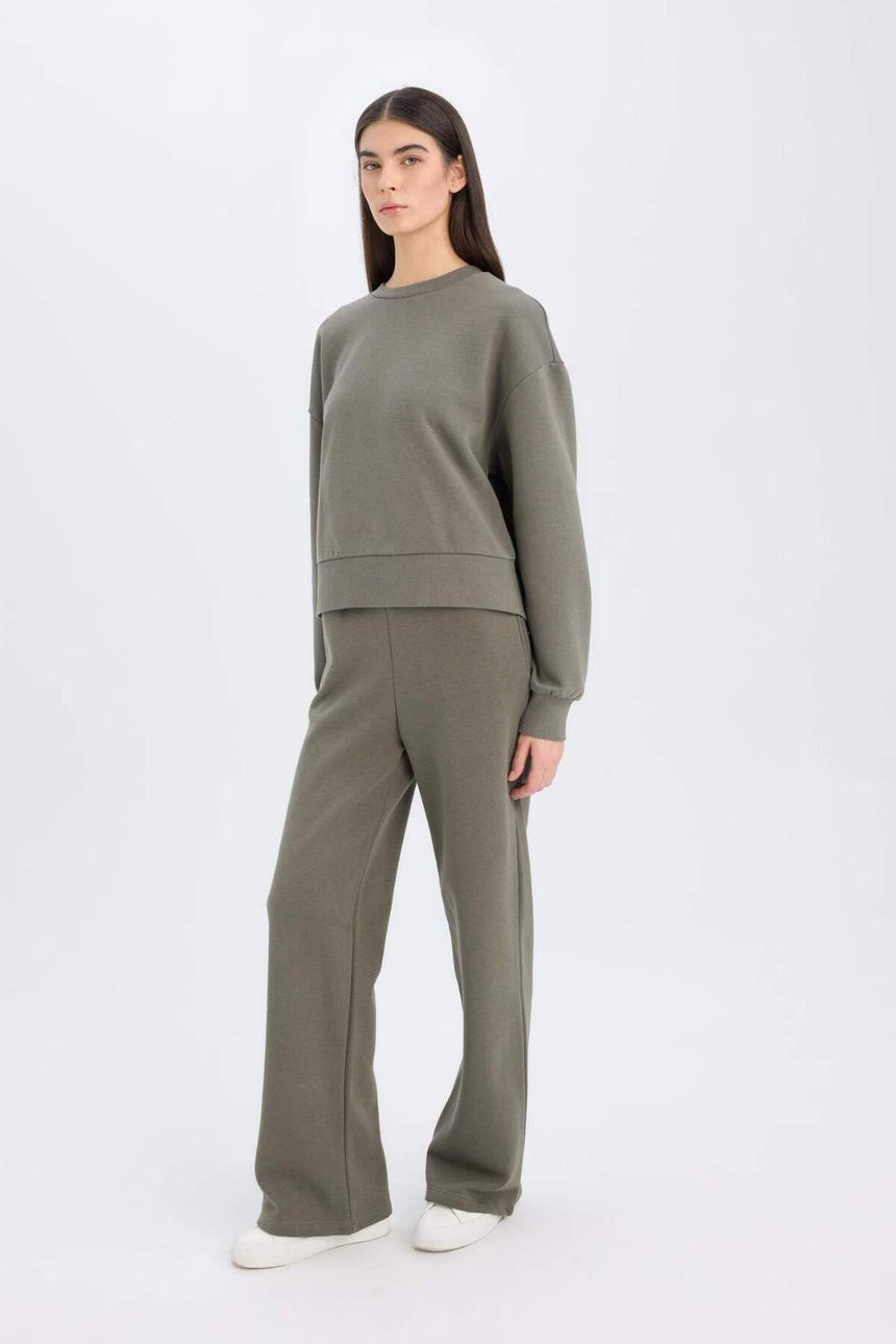 Defacto Kadın Trousers B8571Ax - Açık Haki Yeşili