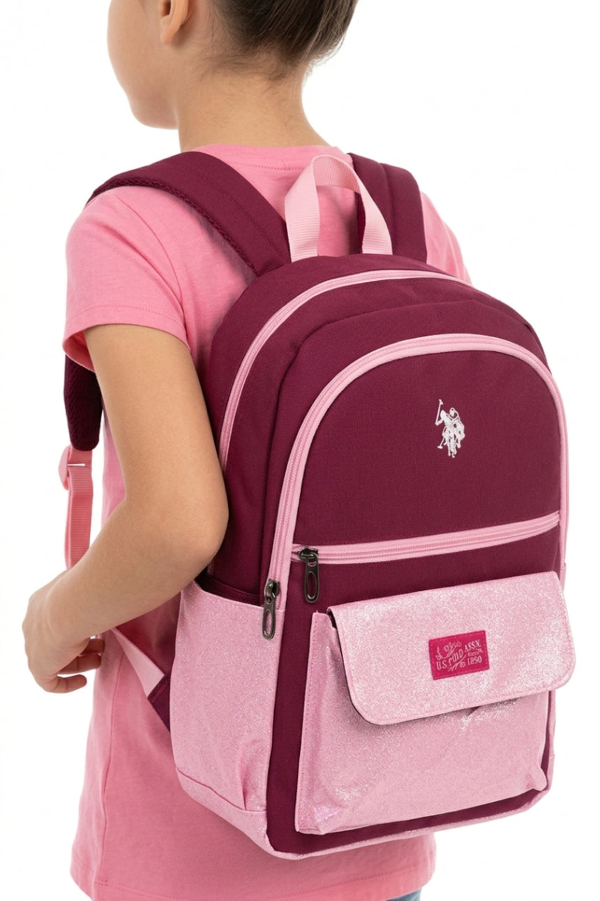 U.S. Polo Assn. Çocuk Sırt Çantası 26053 - Mor / Pembe