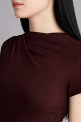 Defacto Kadın Short Sleeve T-Shirt E7016AX - Kahverengi
