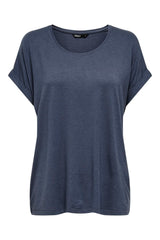 ONLY T-SHIRT 15106662 - Ton Geçişli Mavi