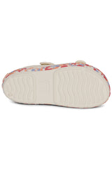 Crocs Crocband Cruiser Glow Confetti Band Sandal Çocuk Sandalet 212528 - Kırık Beyaz/Açık Pembe