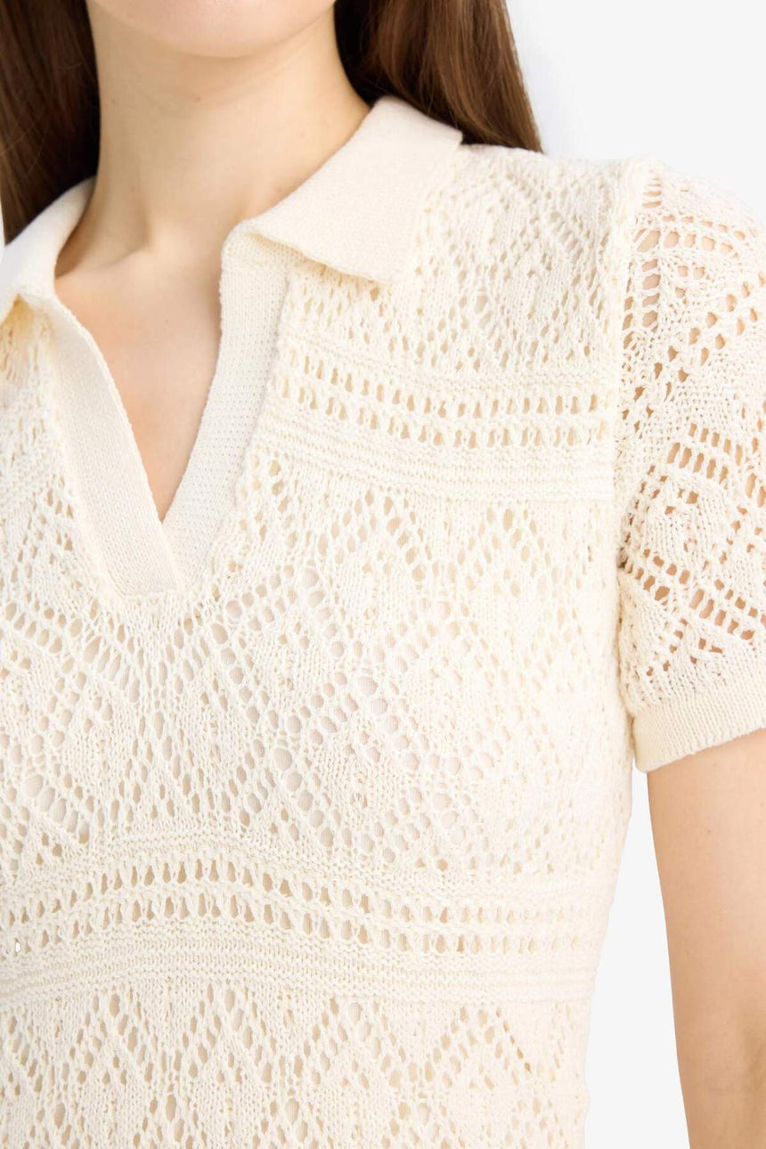 Defacto Kadın Dress E8859Ax - Ekru