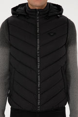 US POLO ASSN ERKEK DOKUMA YELEK 2246383 - Siyah