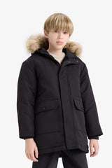 Defacto Çocuk Coat/Parka C8783A8 - Siyah