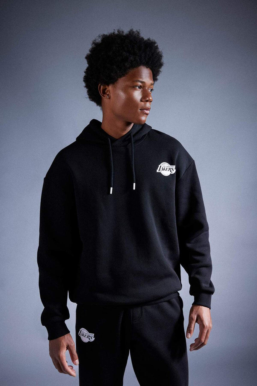 Defacto Erkek Sweat Shirt A4114Ax - Siyah