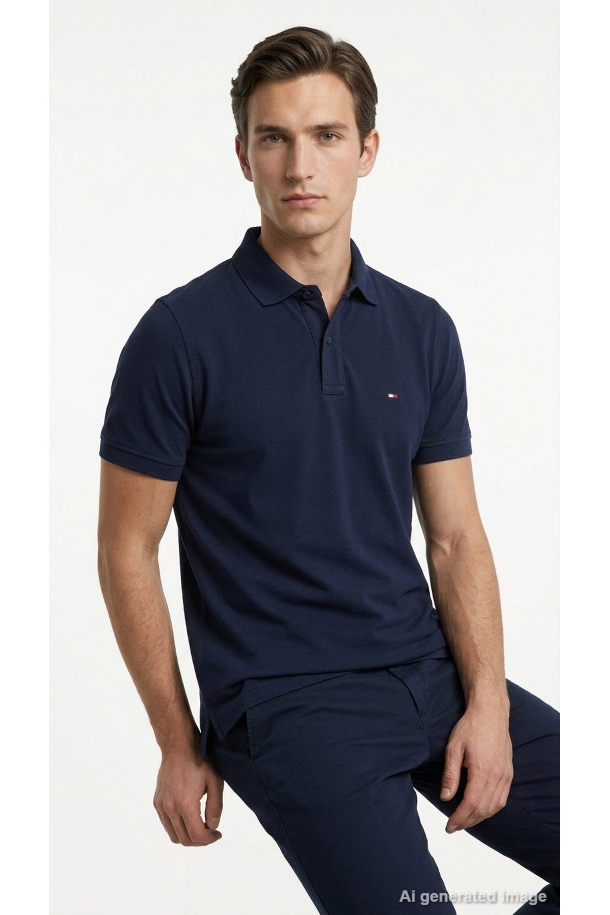 Tommy Hilfiger Core 1985 Regular Erkek Polo T-Shirt MW0MW26881 - Koyu Lacivert