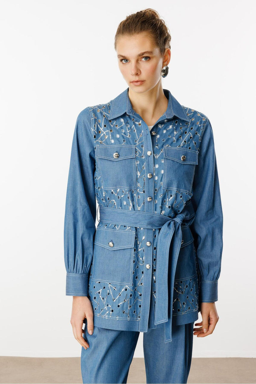 MODA İLGİ TUNİK ILG251TNK15004 - Çivit Mavisi