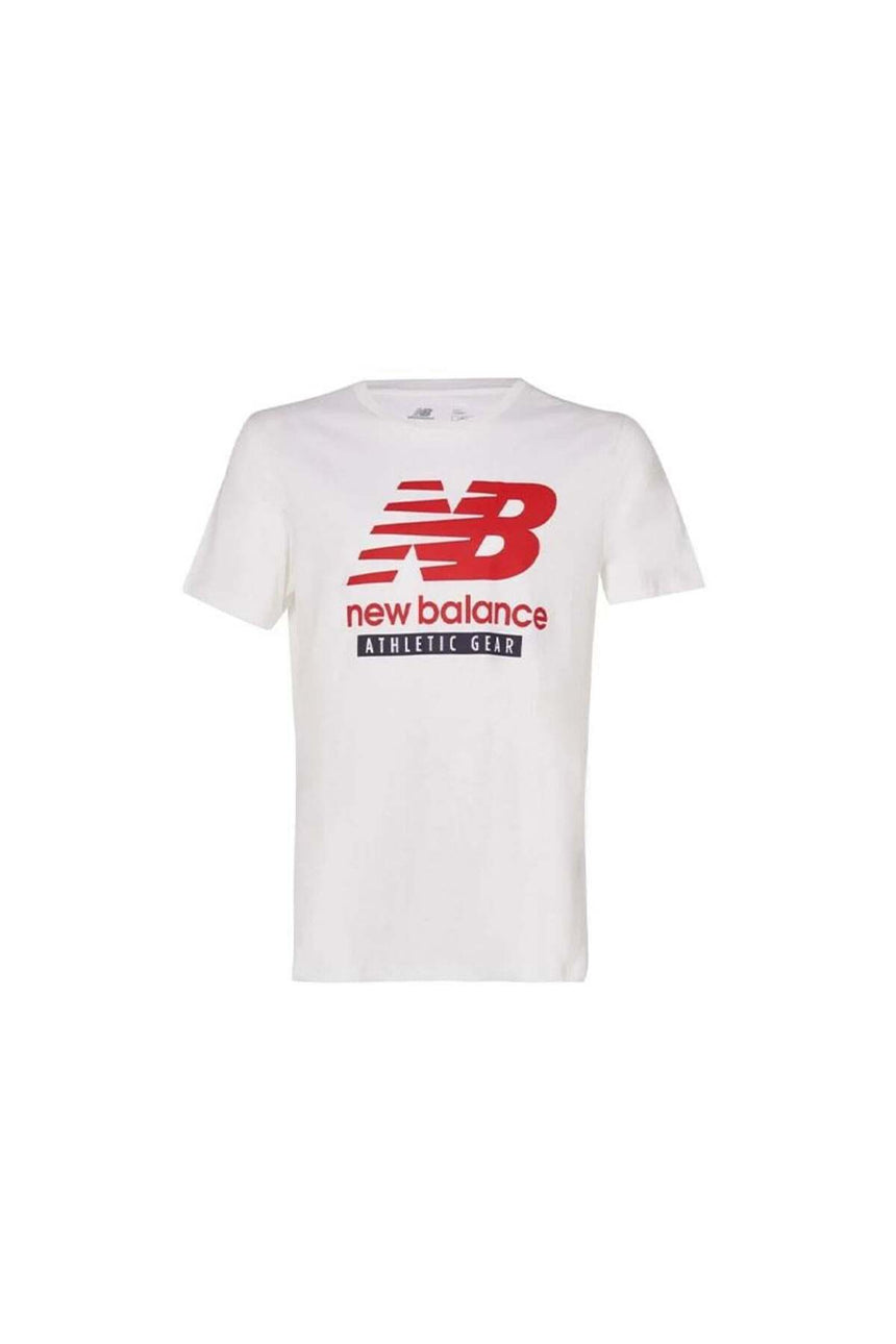NEW BALANCE ERKEK T-SHİRT MNT1205 - Beyaz