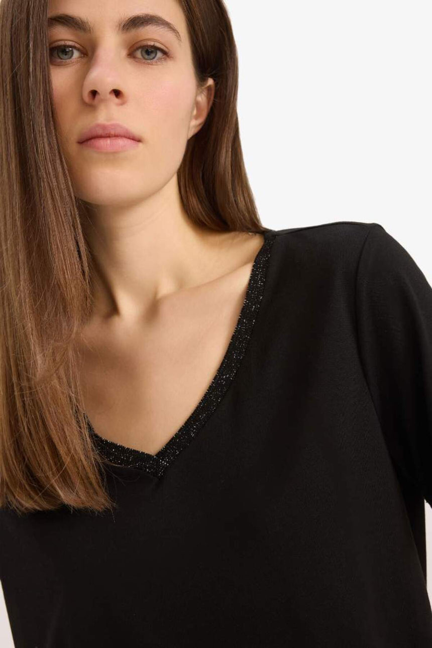 Defacto Kadın Short Sleeve T-Shirt K5057Az - Siyah