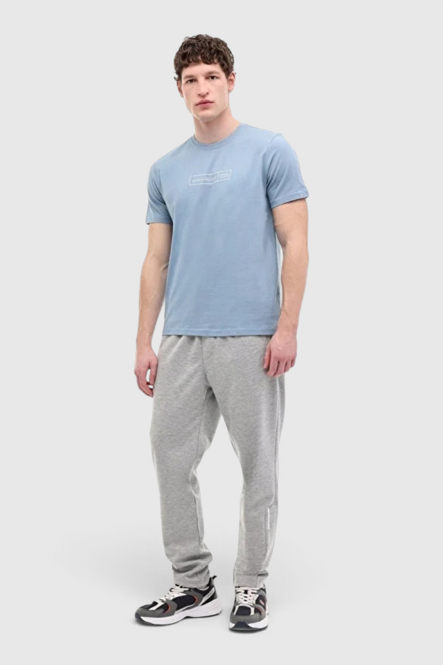 Sporline Lumberjack gri renkli, regular kesim, polyester karışımlı erkek eşofman altı