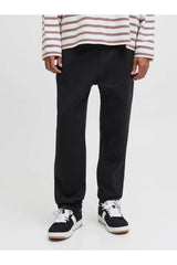 JACK&JONES JPSTKANE BRADLEY UNCUFFED SWT PANTS NOOS 12279134 - Siyah