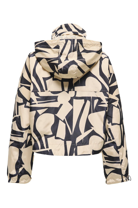 ONLY ONLBETTY BATSLEEVE LIFE AOP JACKET OTW 15281509 - Kahverengi/ Bej