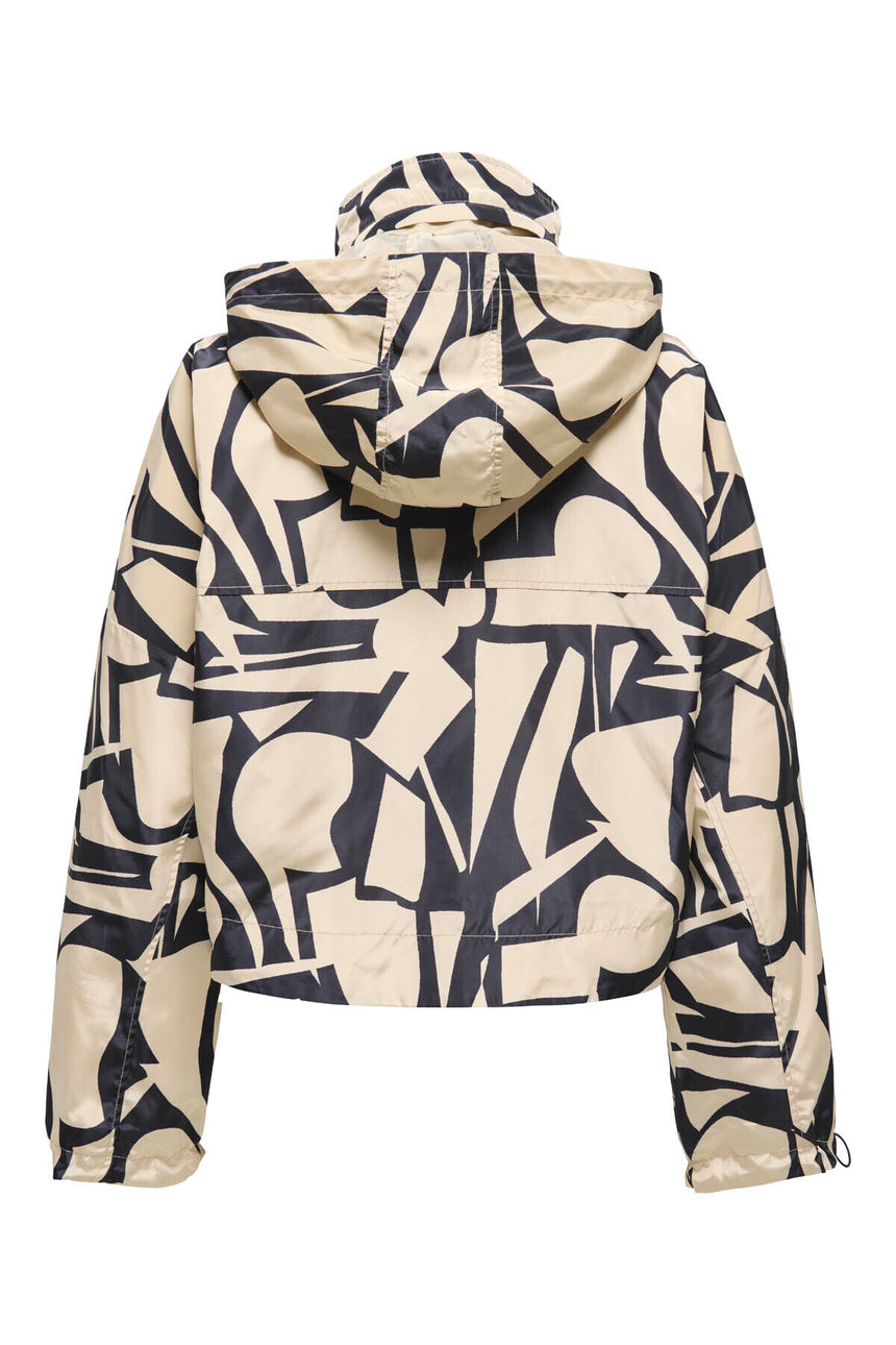 ONLY ONLBETTY BATSLEEVE LIFE AOP JACKET OTW 15281509 - Kahverengi/ Bej