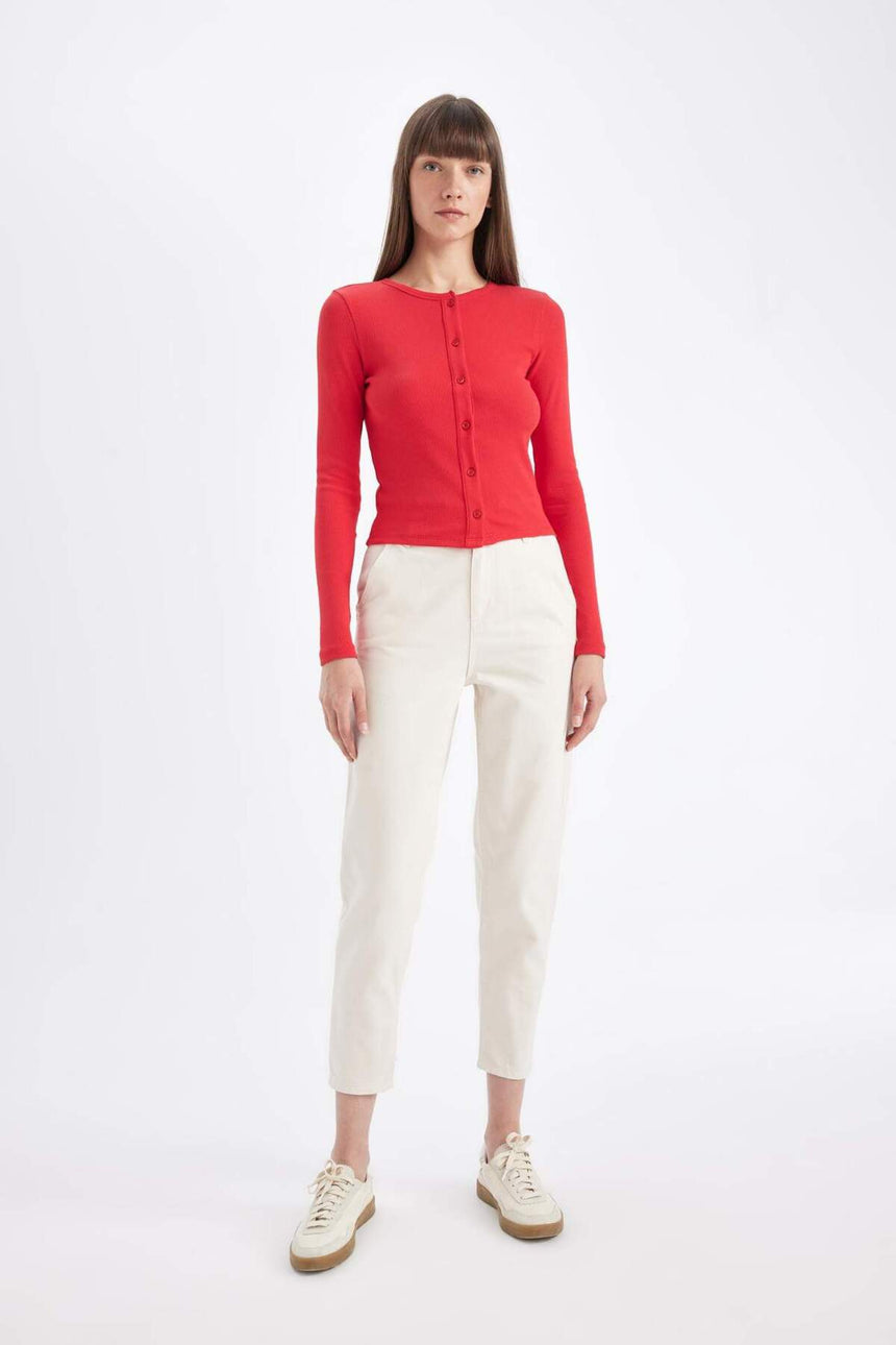 Defacto Kadın Trousers S2790Az - Ekru