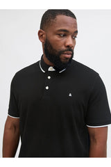 JACK&JONES PLUS JJEPAULOS POLO SS NOOS PLS 12143859 - Koyu Gri