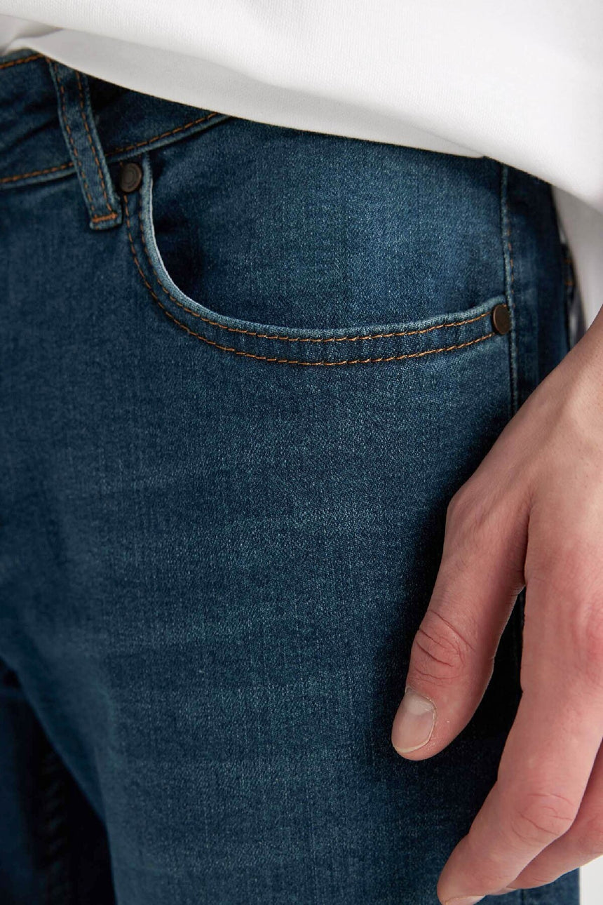 Defacto Erkek Denim Trousers B0398Ax - Koyu Yeşil