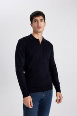 Defacto Erkek Pullover B9713AX - Siyah