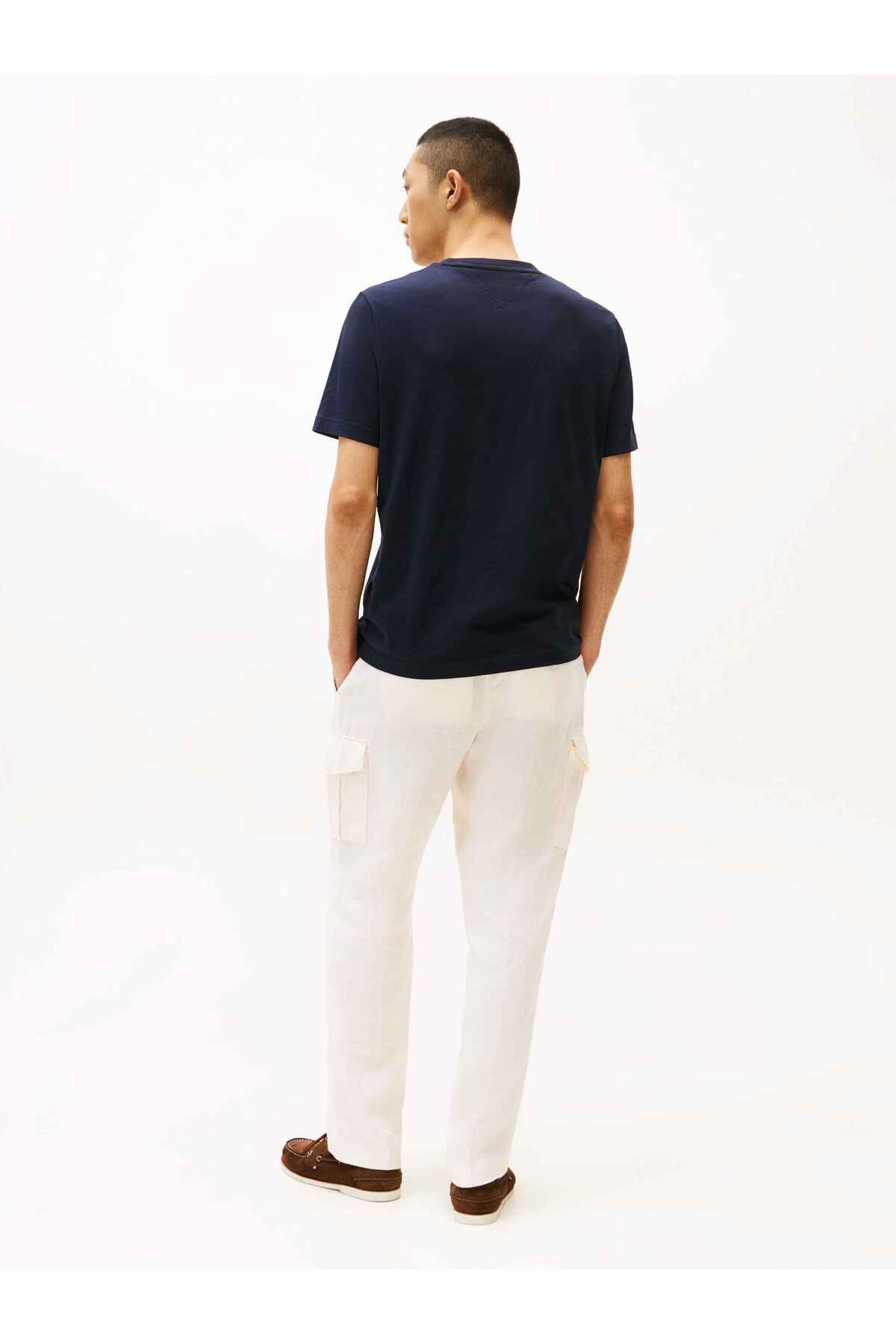 Tommy Hilfiger MW0MW36498 Erkek T-Shirt - Koyu Lacivert