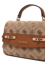 GUESS KADIN MELINDA LOGO TOP HAN HWJP9902200 - Açık Bej/ Kahverengi