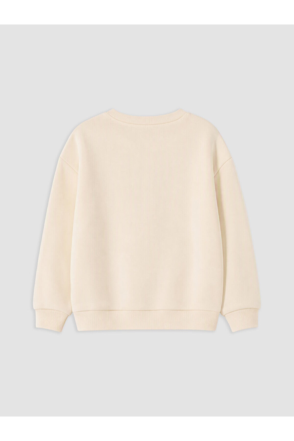 LC Waikiki Kız Çocuk Baskılı Sweatshirt Eşofman Takımı W6EB74D1 - Krem
