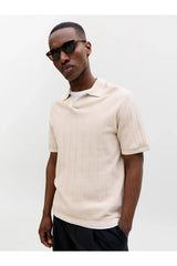 JACK&JONES PULLOVER MALE KNIT OCO100 12288418 - Bej/ Açık Gri