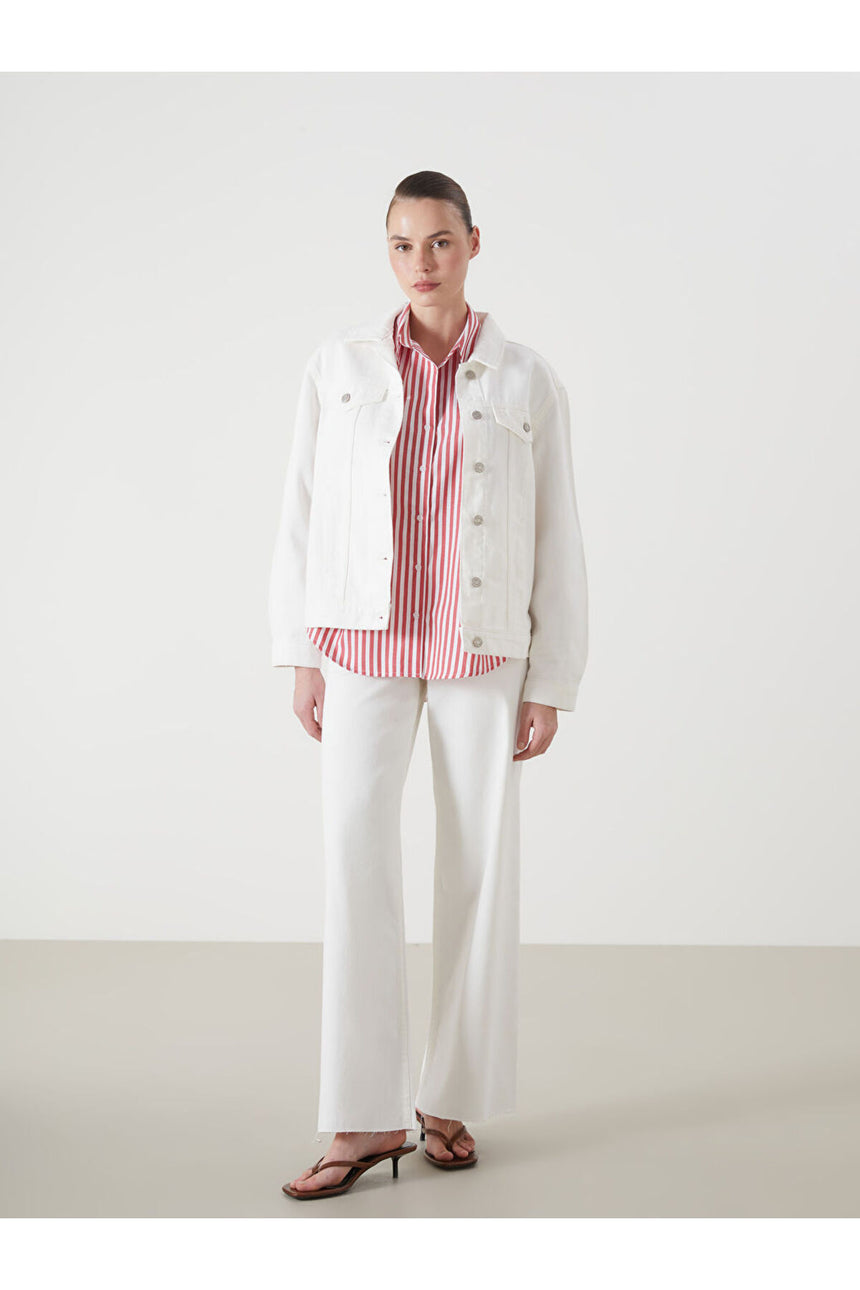 LCW KADIN S54581D8 CKT,NINA-JACKET-WHITE - Beyaz/ Kırık Beyaz