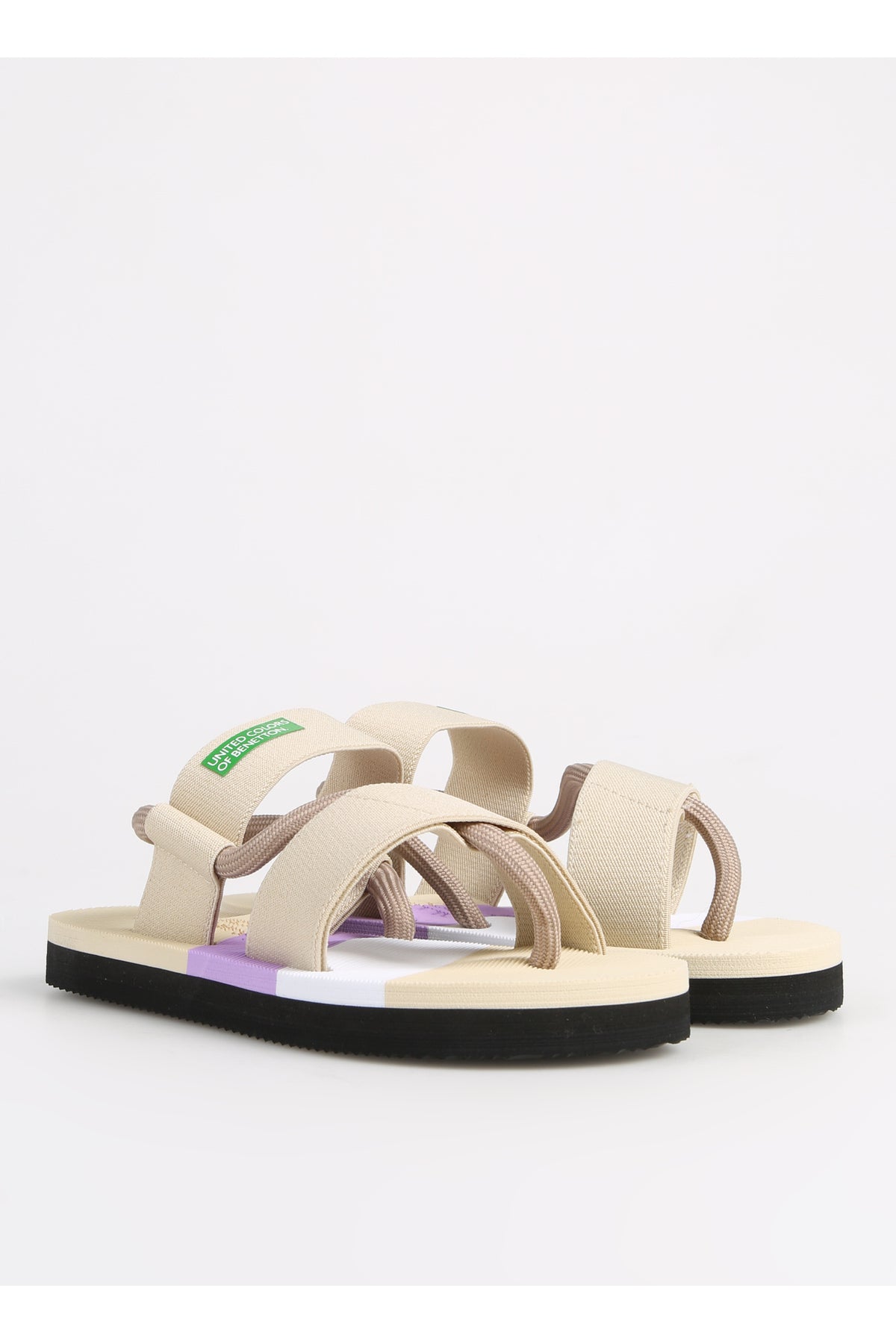 Benetton Kadın Sandalet BNI-10214 - Bej