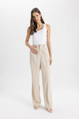 Defacto Kadın Trousers A1922Ax - Kahverengi / Kum Beji