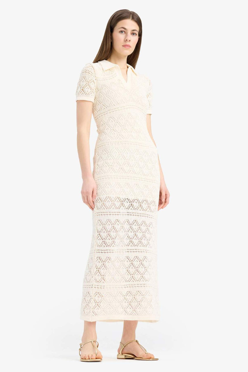 Defacto Kadın Dress E8859Ax - Ekru