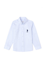 US POLO ASSN ERKEK COCUK DOKUMA GÖMLEK 1840423 - AÇIK MAVİ